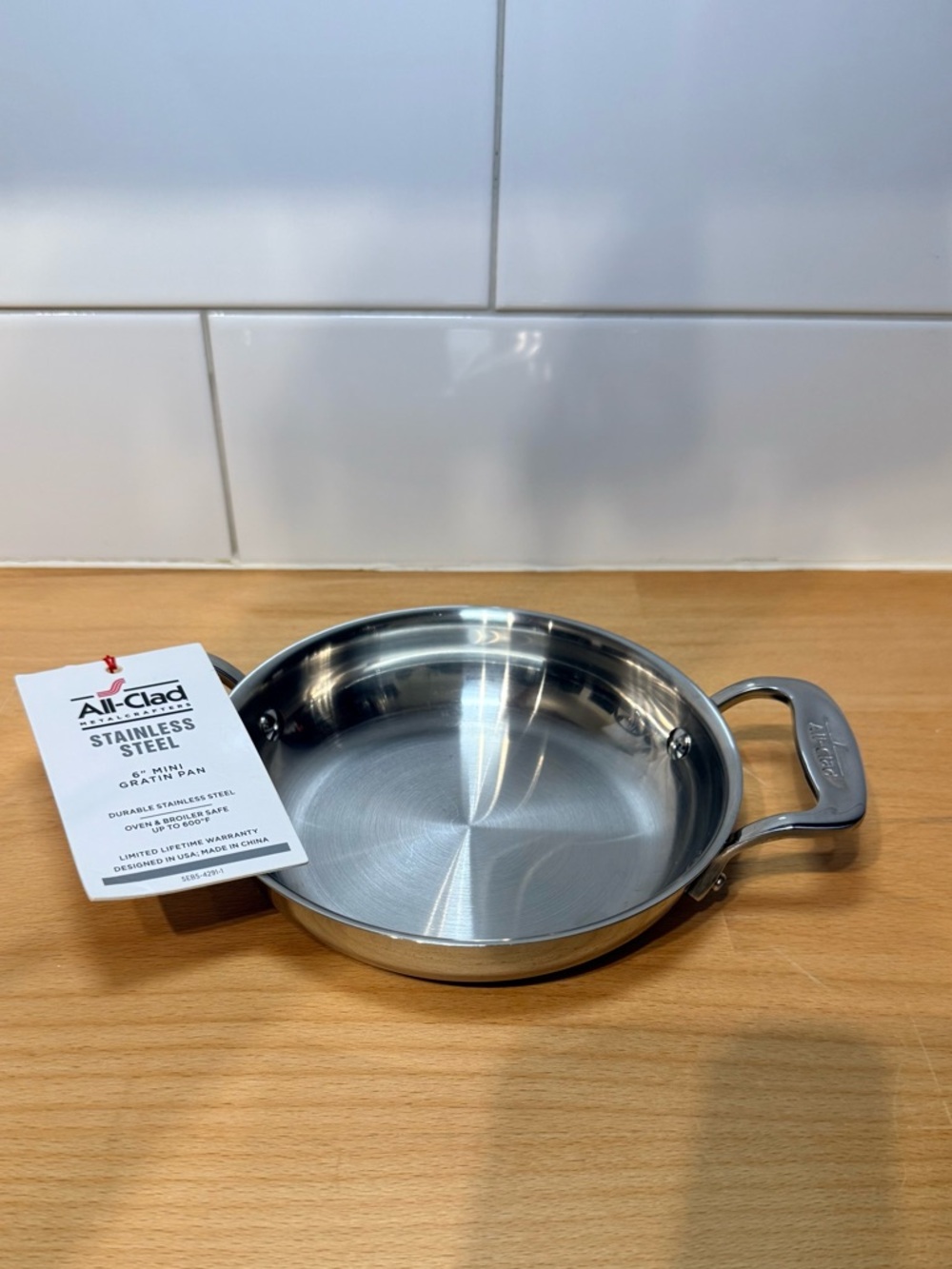 All-Clad Stainless Steel Mini Gratin Pan | 6-inches | Brand New